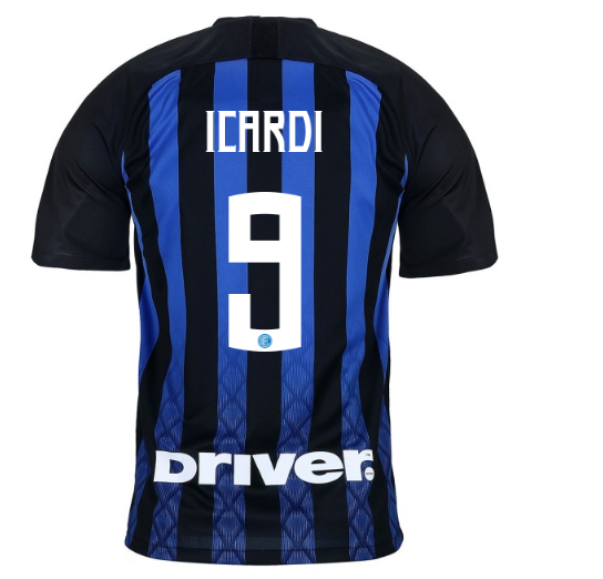 18-19 Inter Milan Icardi 9 Home Soccer Jersey Shirt - Official