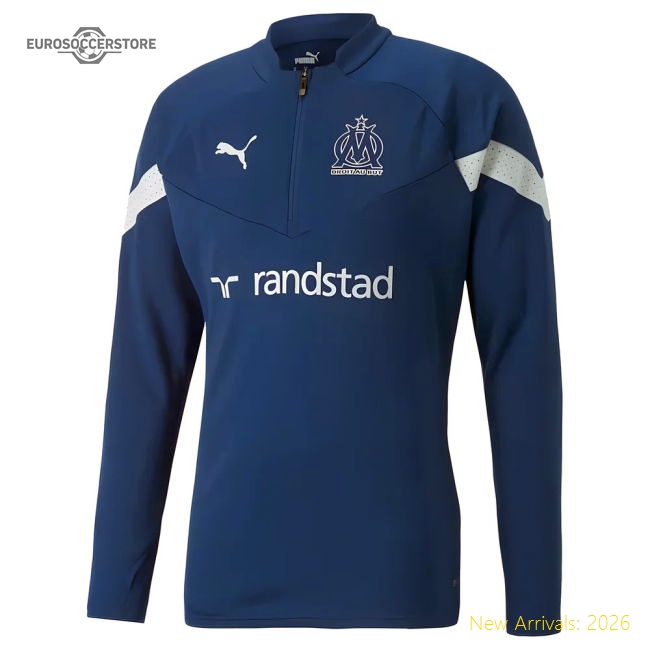 Club Teams,Marseille 2022-2023 Marseille Half Zip Top (Limoges)