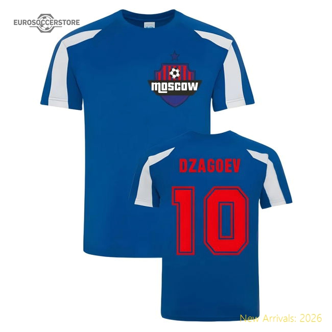 Alan Dzagoev CSKA Moscow Sports Training Jersey (Blue)