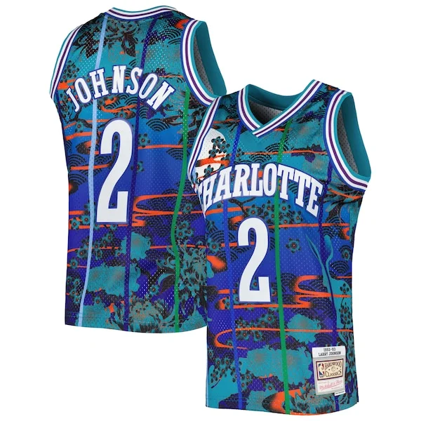 Larry Johnson CHA Swingman Jersey - superior NBA game-day NBA
