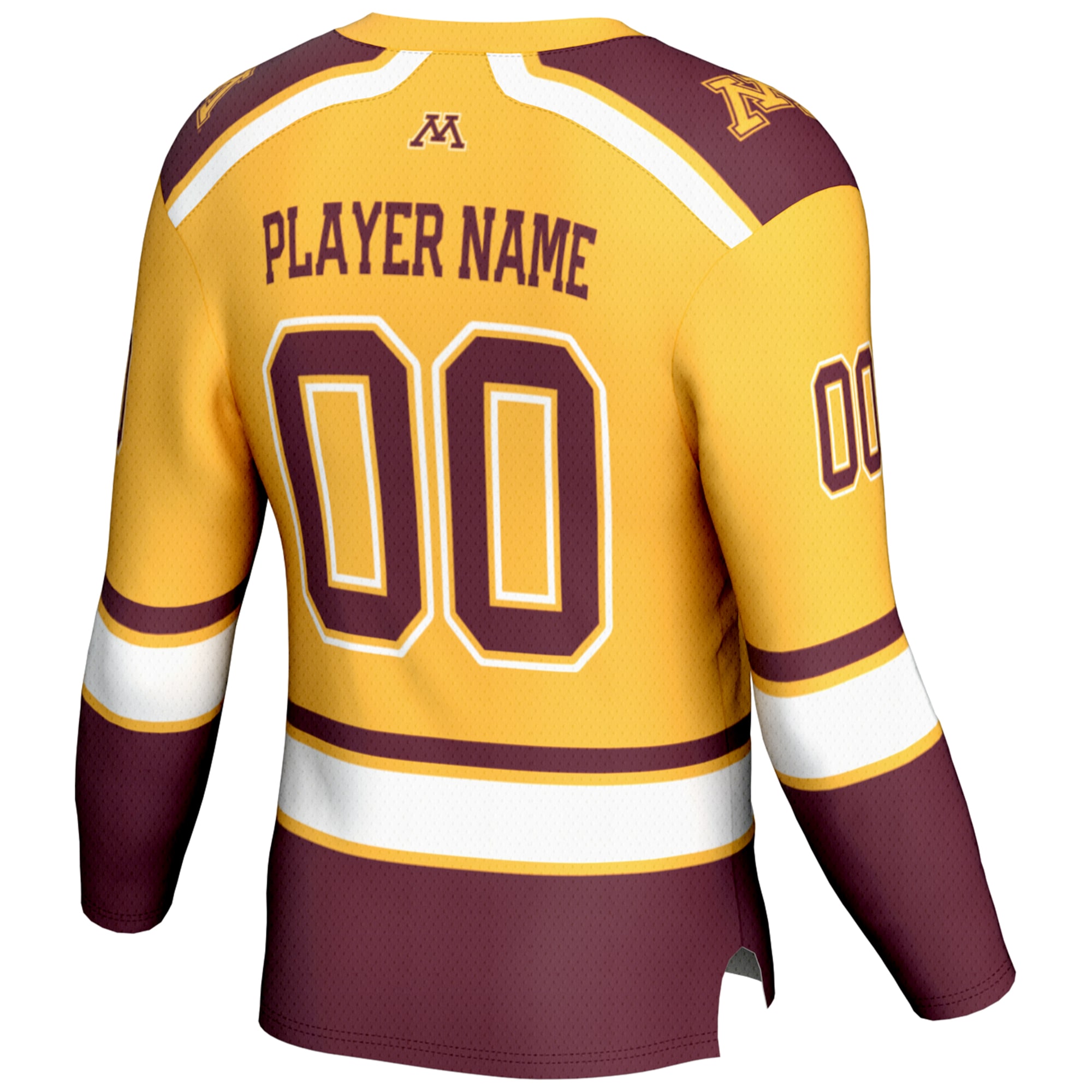 [NJP] Minnesota Golden Gophers GameDay Greats Youth NIL Pick-A-Player Men's Hockey Jersey - Gold