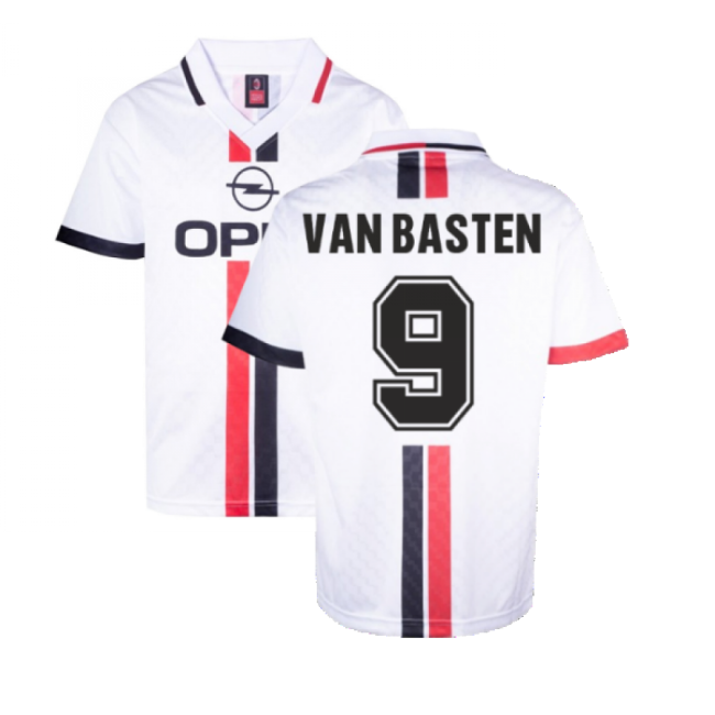 Official Professional-Grade Ac Milan 1996 Away Retro Shirt (Van Basten 9)