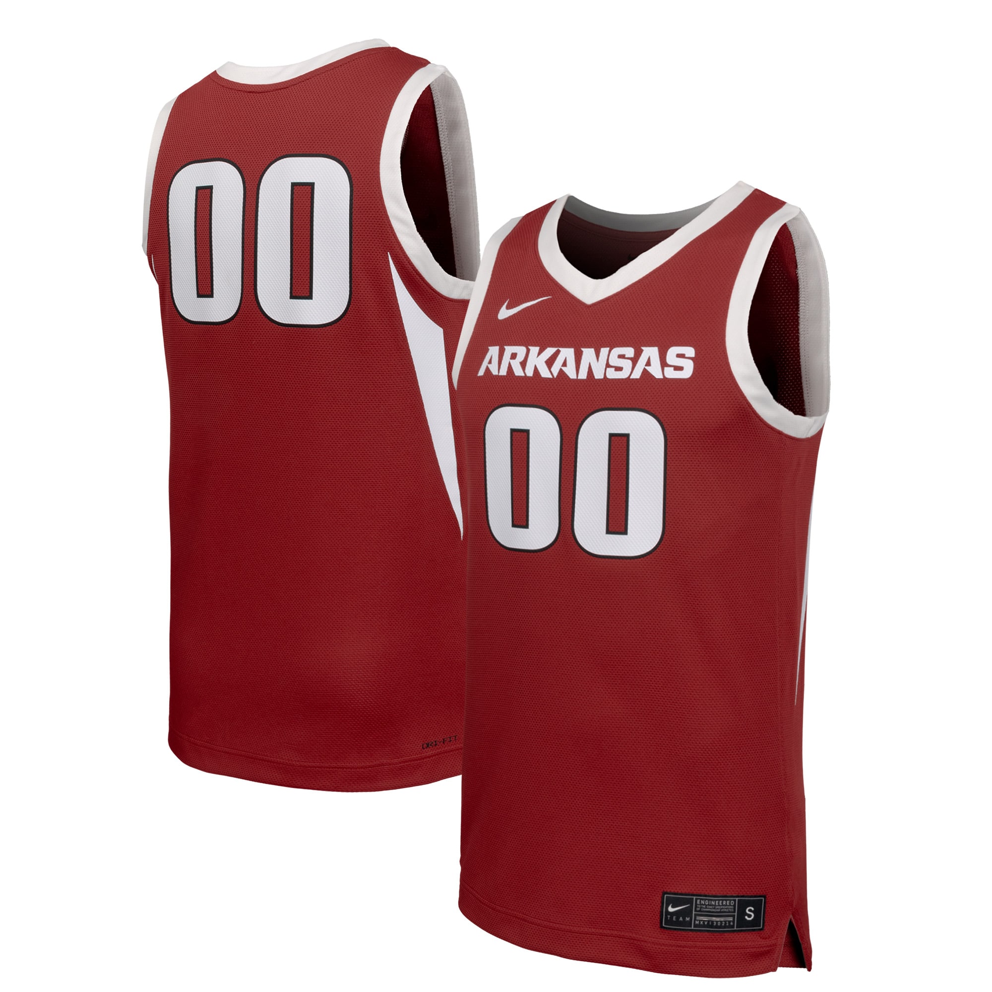 [NJP] Arkansas Razorbacks Replica Basketball Jersey - Cardinal