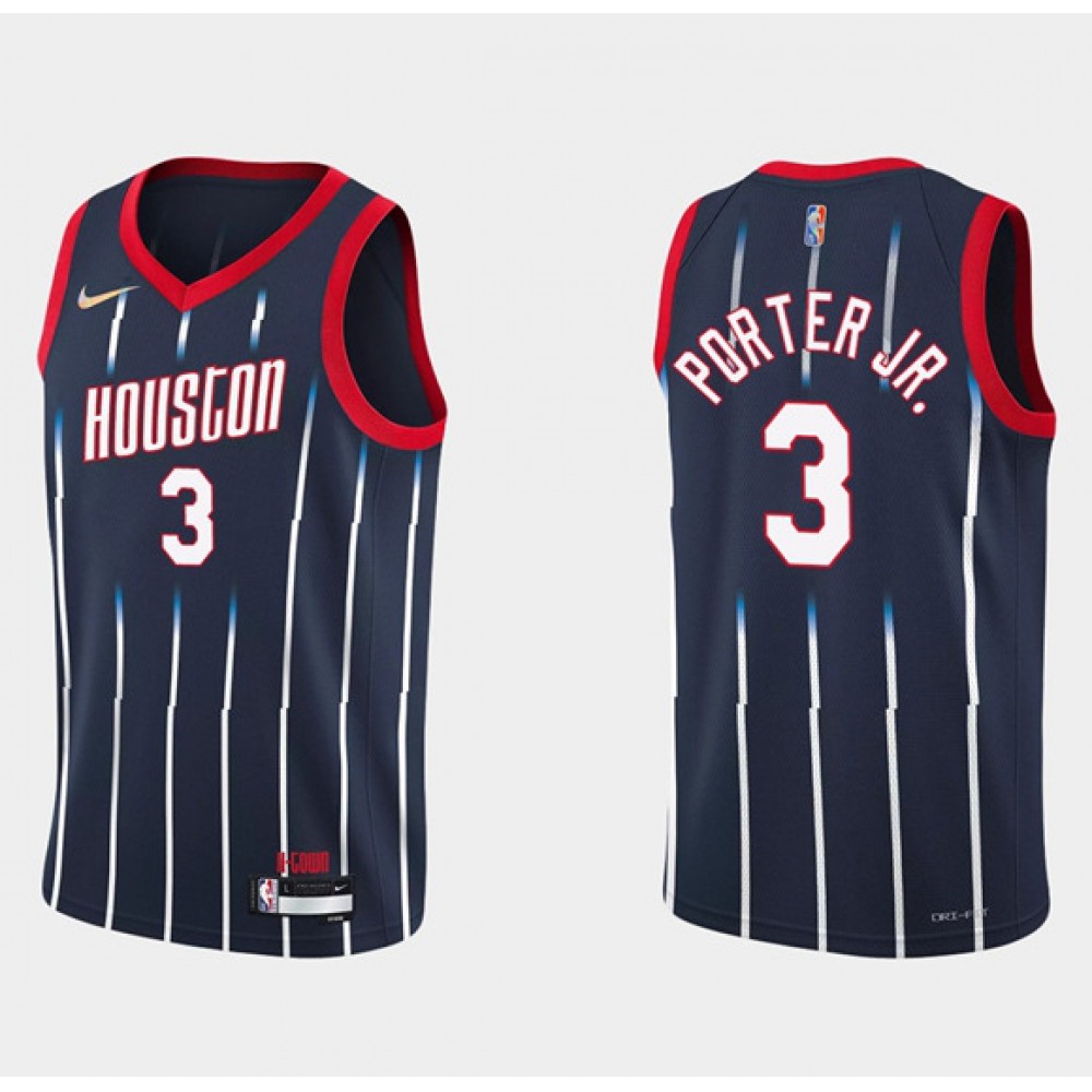 Houston Rockets 3 Navy Jersey City Edition - Basketball Fan Gear