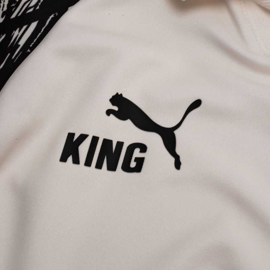Dortmund Football Shirt King Retro - Warm White/PUMA Black