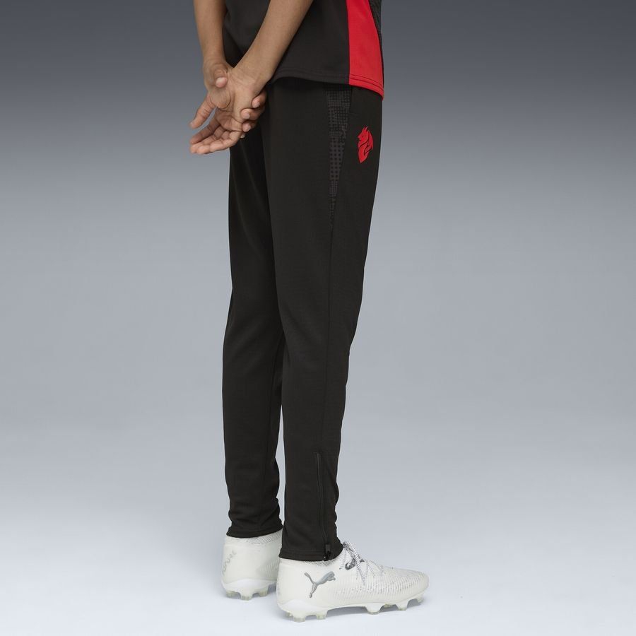 Milan Training Trousers - PUMA Black/For All Time Red Kids