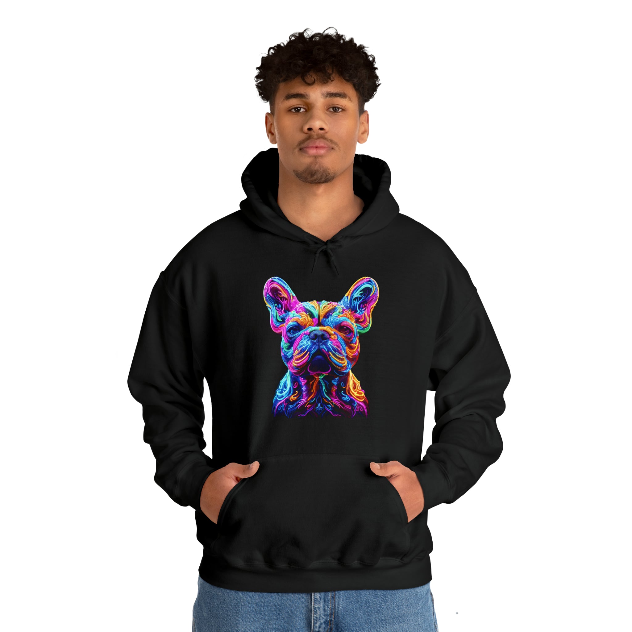 Durable Neon Style - Unisex Hoodie for French Bulldog Lovers