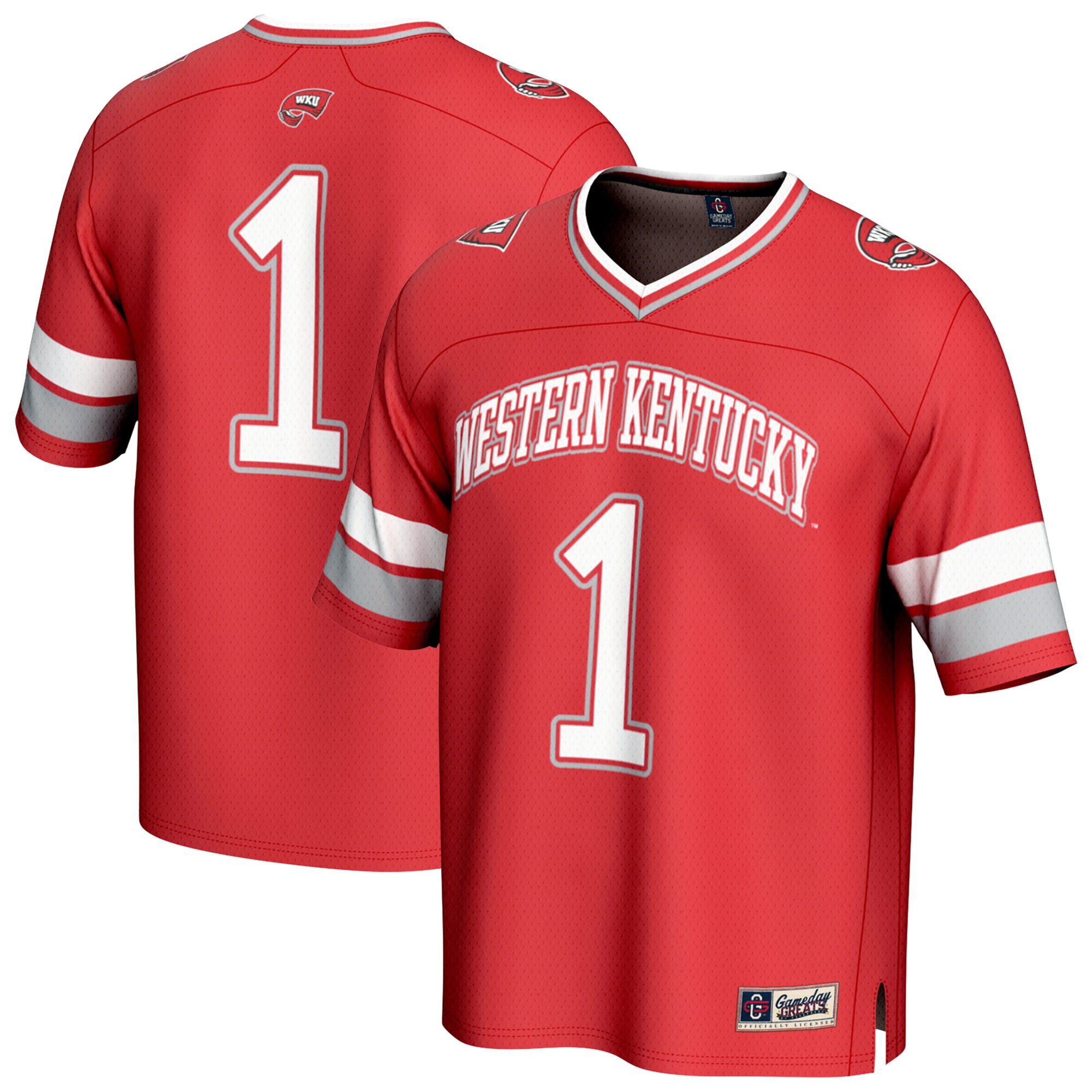 [NJP] Western Kentucky Hilltoppers GameDay Greats Unisex Lightweight Collegiate Football Fashion Jersey - Red