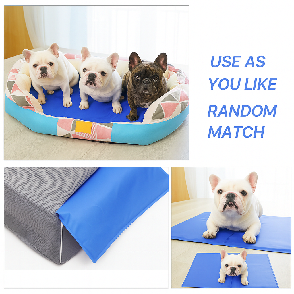 Aircooly Frenchie Cooling Bed – Non-Icy Soft Breathable Summer Gel Cool Mat