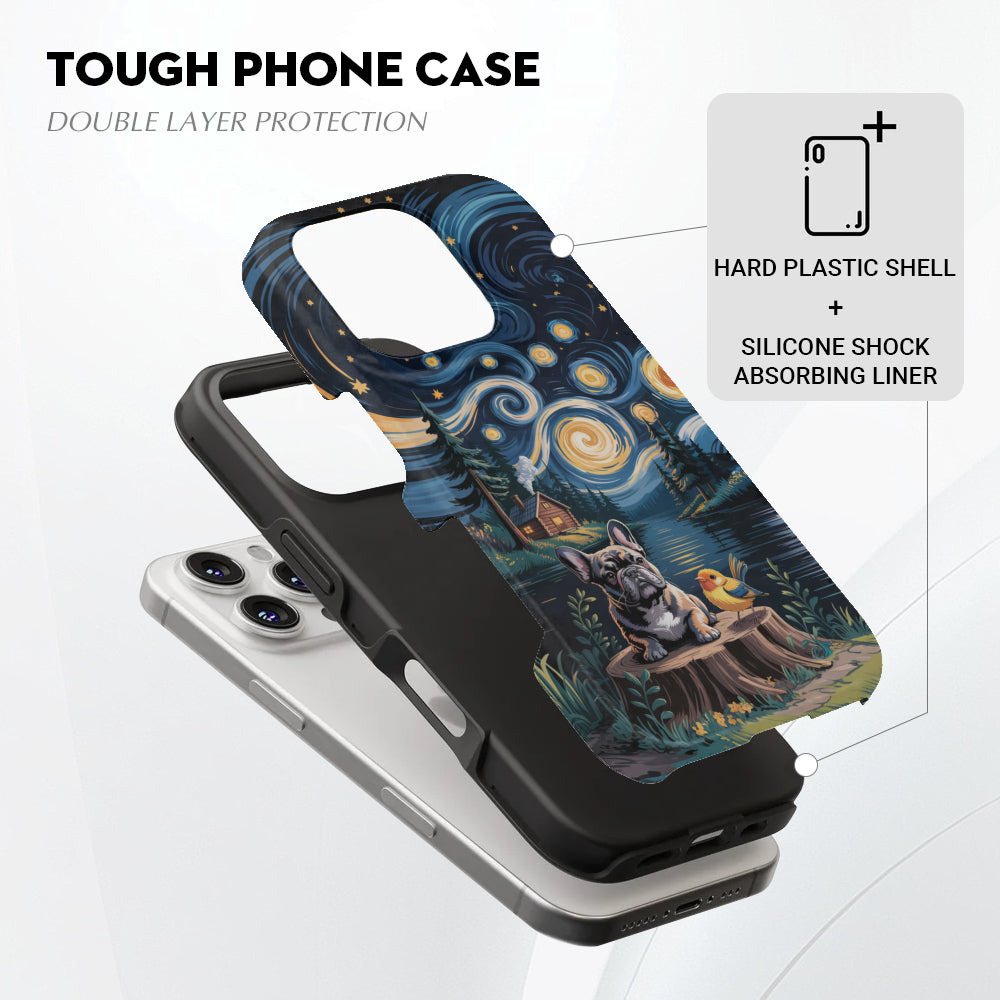 Street-Ready Stylish Beau - Dual-layer Iphone Case for Fashion Lovers