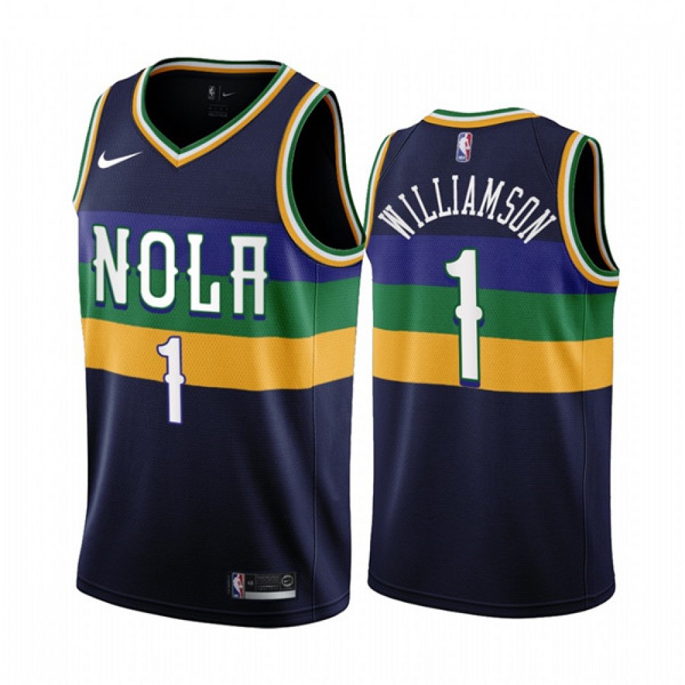 Professional Grade Men's NOP #1 Zion Black Basketball Jersey