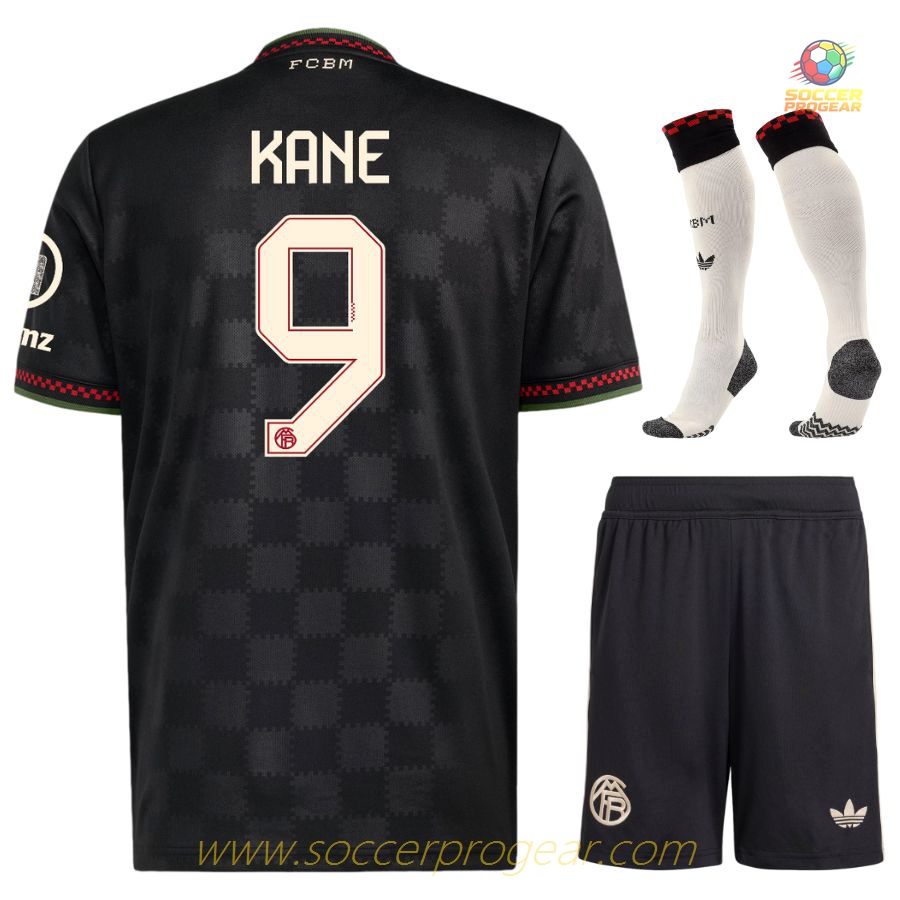 Football Team Jersey Football Soccer Uniform Childrenren's Bayern Munich Third 2025/26 Collection Kane