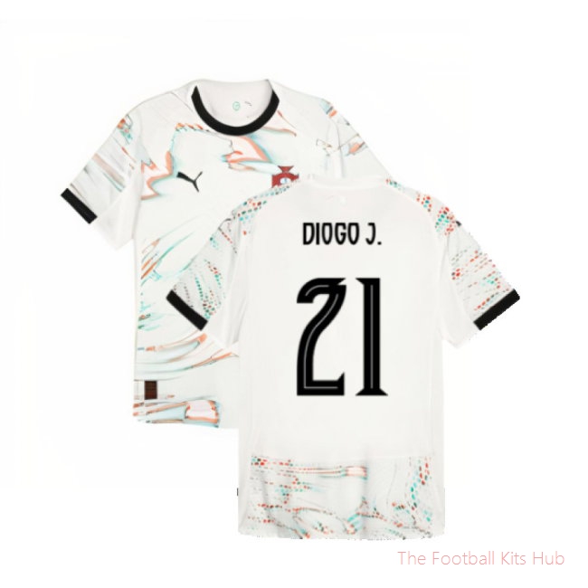 [LK] 2025/26 Portugal Away Authentic Jersey (Diogo J. 21) Jersey