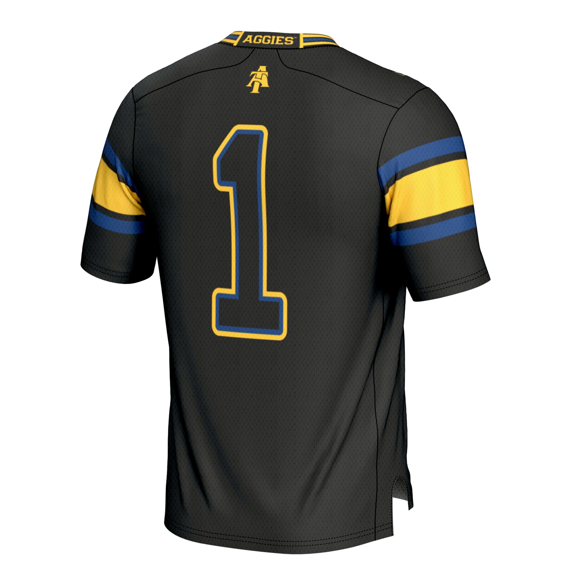#1 North Carolina A&T Aggies GameDay Greats Youth Football Jersey - Black