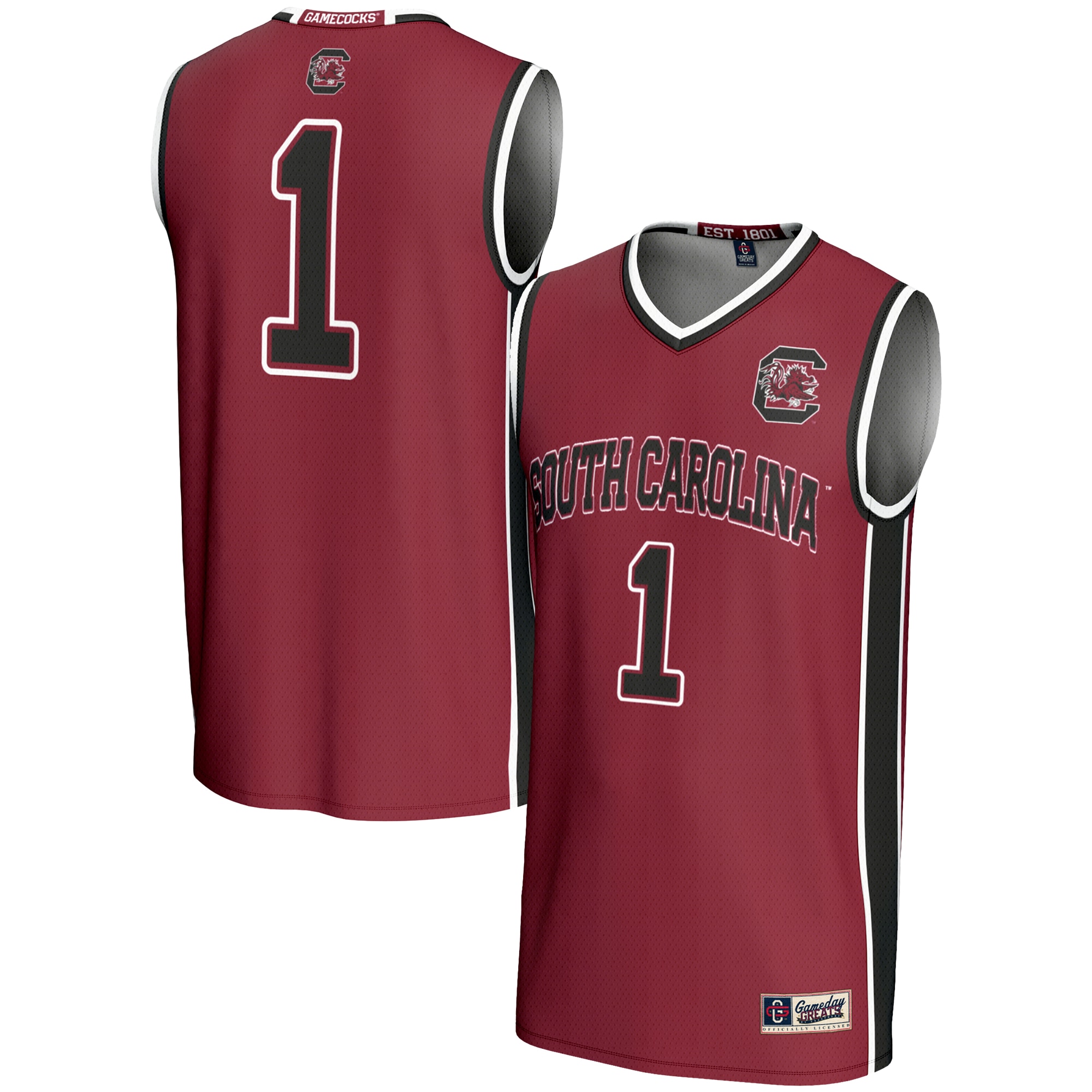 [DDG] South Carolina Gamecocks GameDay Greats Lightweight Basketball Fashion Jersey - Garnet