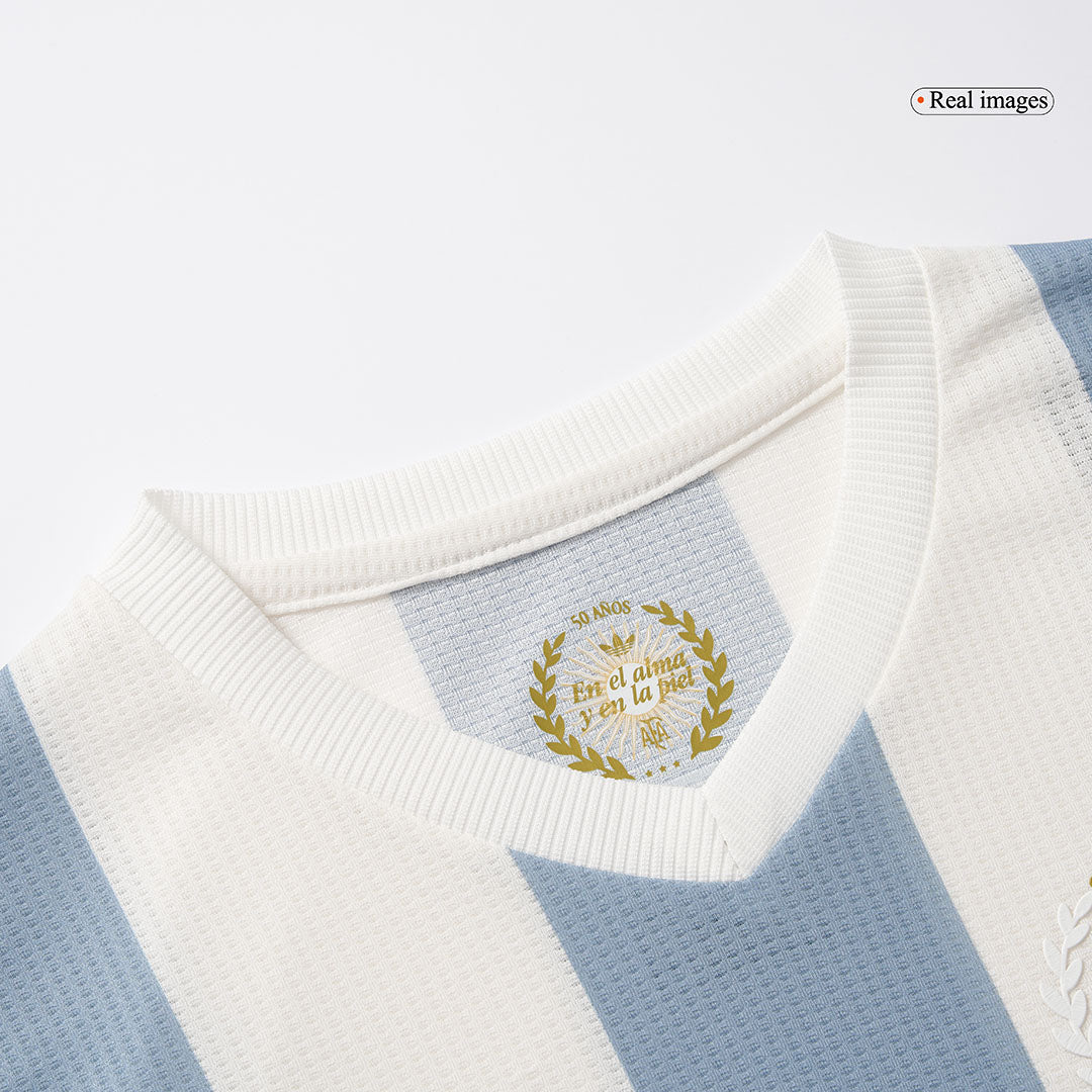 Kid's Argentina Soccer Jersey Kit(Jersey+Shorts) 2024 - 50th Anniversa