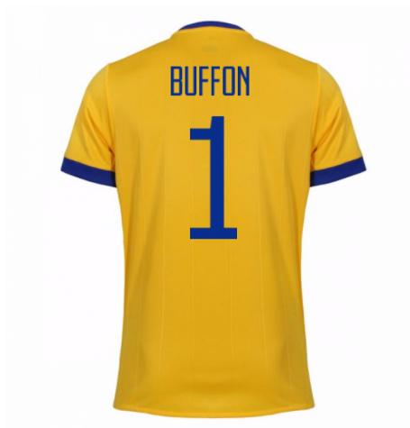 Juventus Away 201718 Buffon 1 Soccer Jersey Shirt - Official Replica