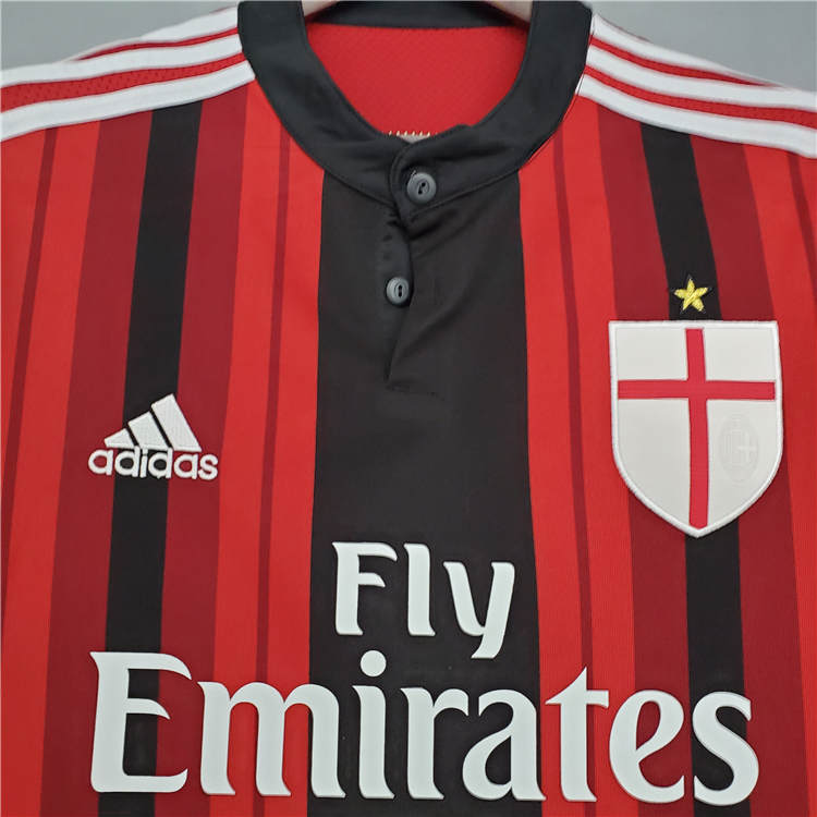 Licensed AC Milan 1415 Retro Home Shirt - Official Replica 8945