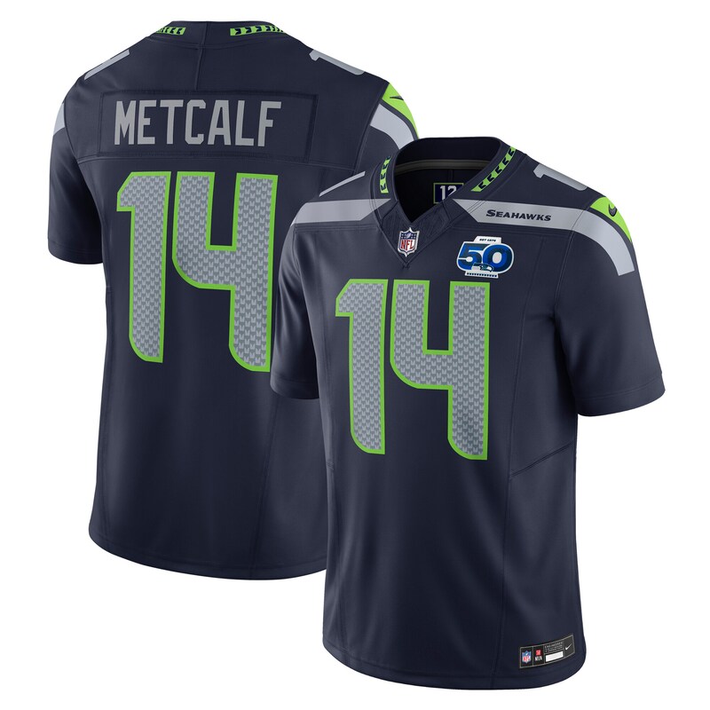 None DK Metcalf Fan Favorite SEA Seahawks Official Jersey Game Day Wea