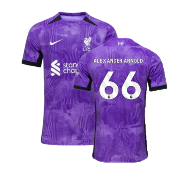 Liverpool Third Football Shirt 2023-20 Season Alexander Arnold 66 L...