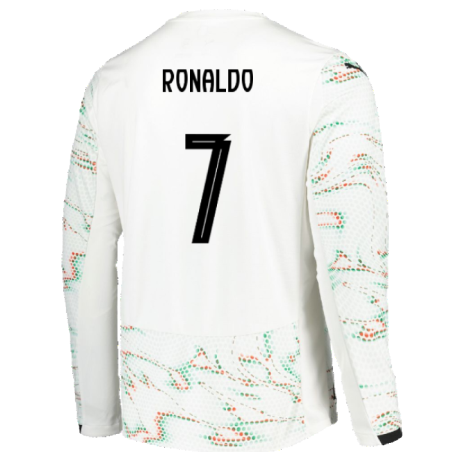 2025-2026 Portugal Long Sleeve Away Shirt (Ronaldo 7) Performance