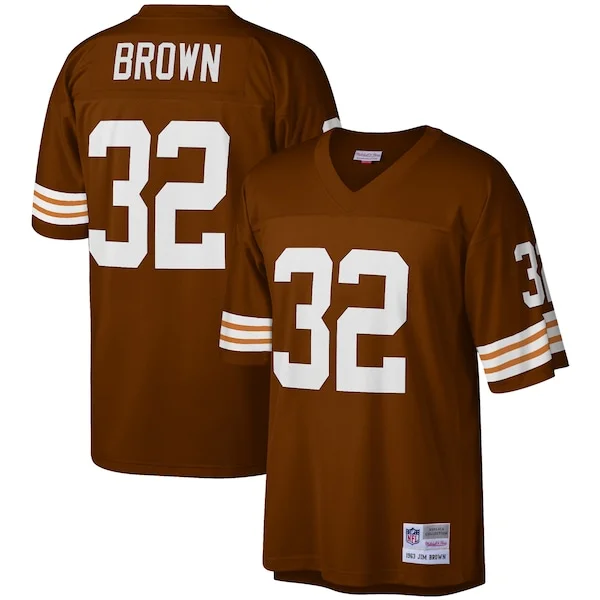 None Replica NFL Jersey - Brown | Pro-Level Football Apparel