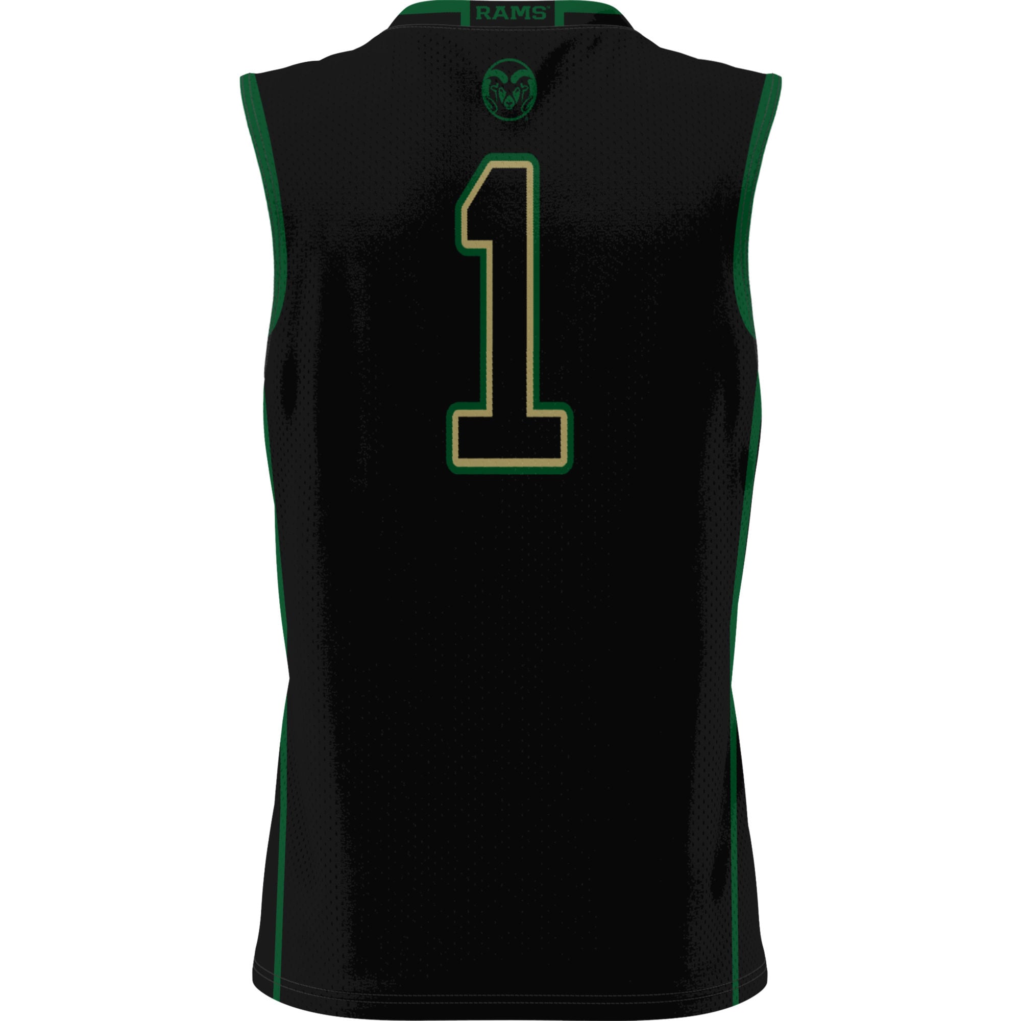 #1 Colorado State Rams GameDay Greats Unisex Lightweight Basketball Jersey - Black