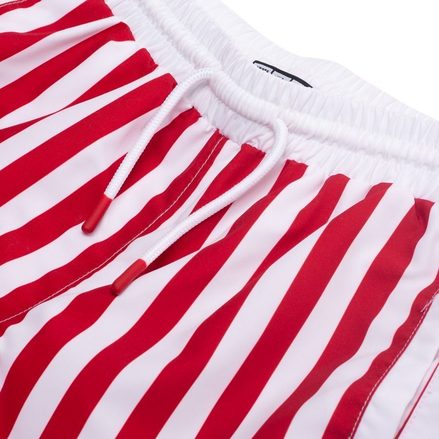 Denmark Swim Shorts Retro Tango Red/pure White Kids