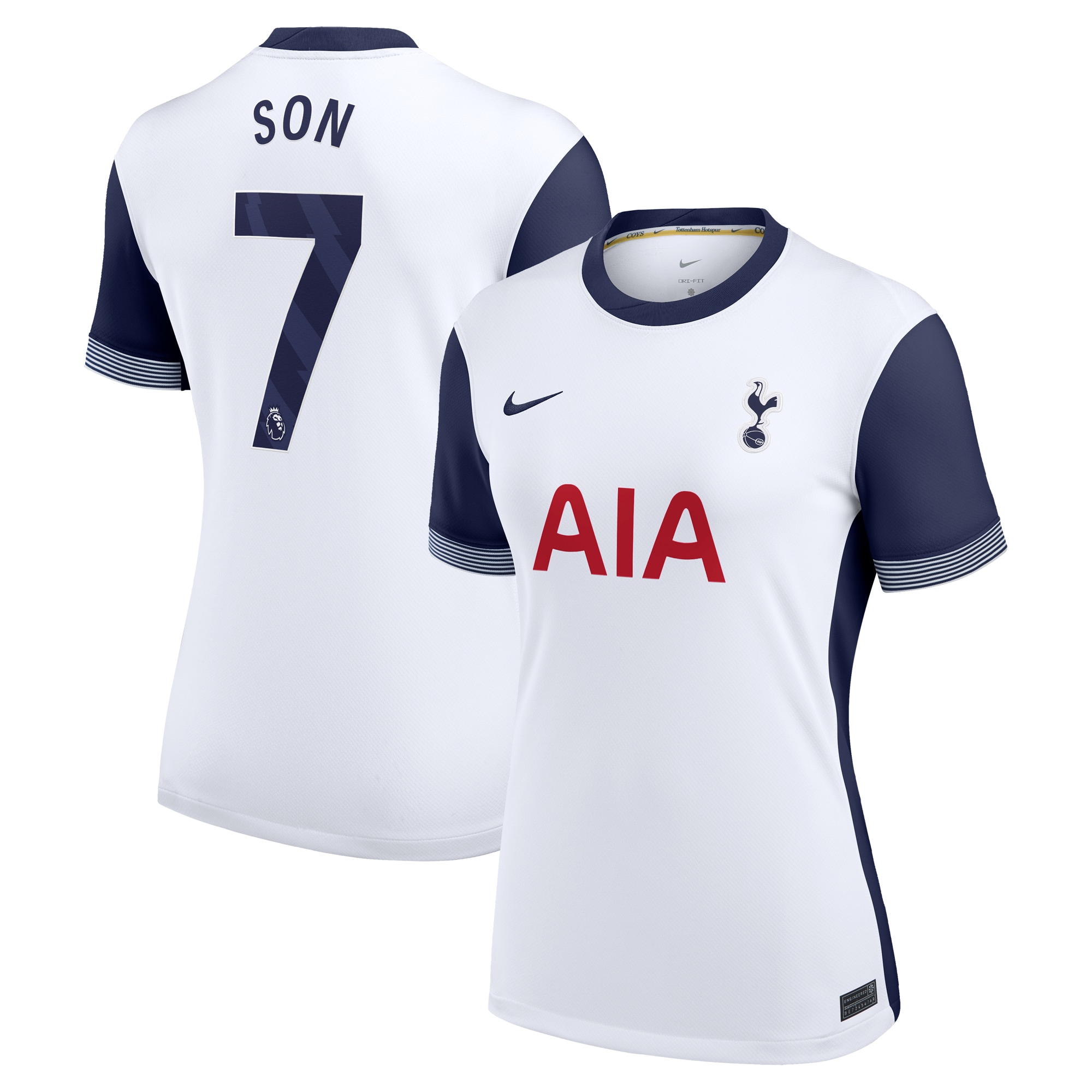 [SJH] Son Heung-Min Tottenham Hotspur Women's 2024/25 Home Replica Player Jersey - White
