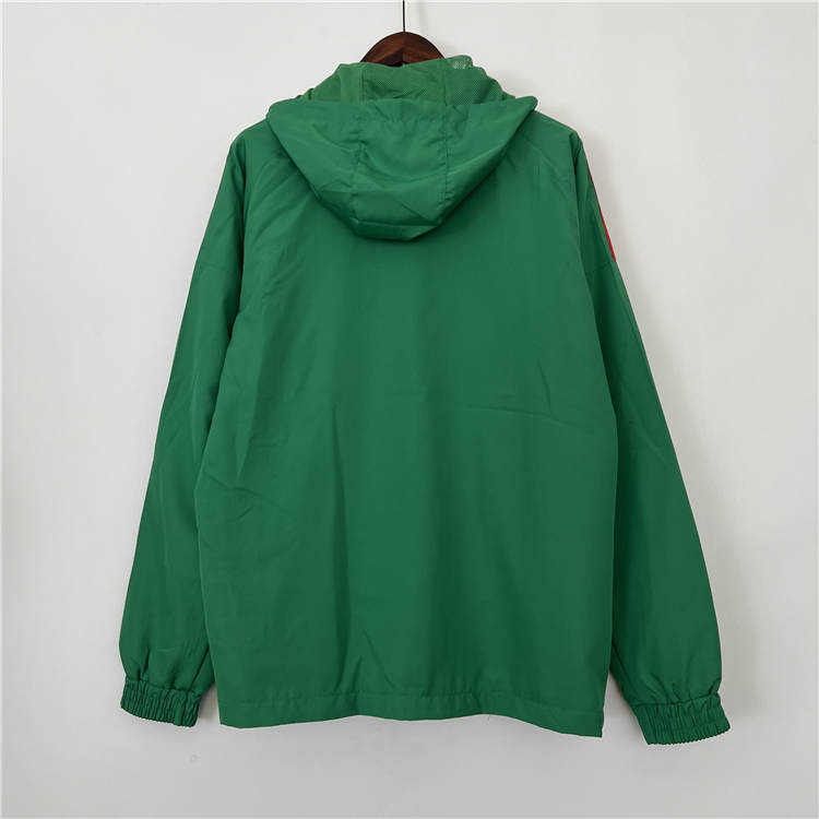 High Quality Advanced Fabric 2023 MEXICO GREEN WINDBREAKER JACKET