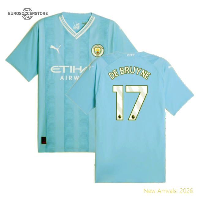 Premium Home Shirt DE BRUYNE 17 2023-2024 Man City Authentic