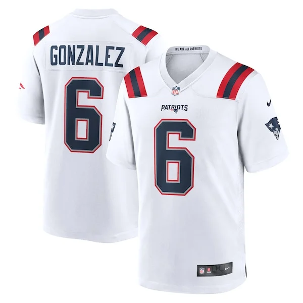 Authentic NE Patriots Game Jersey - White | NFL Fan Apparel | NFL Foot