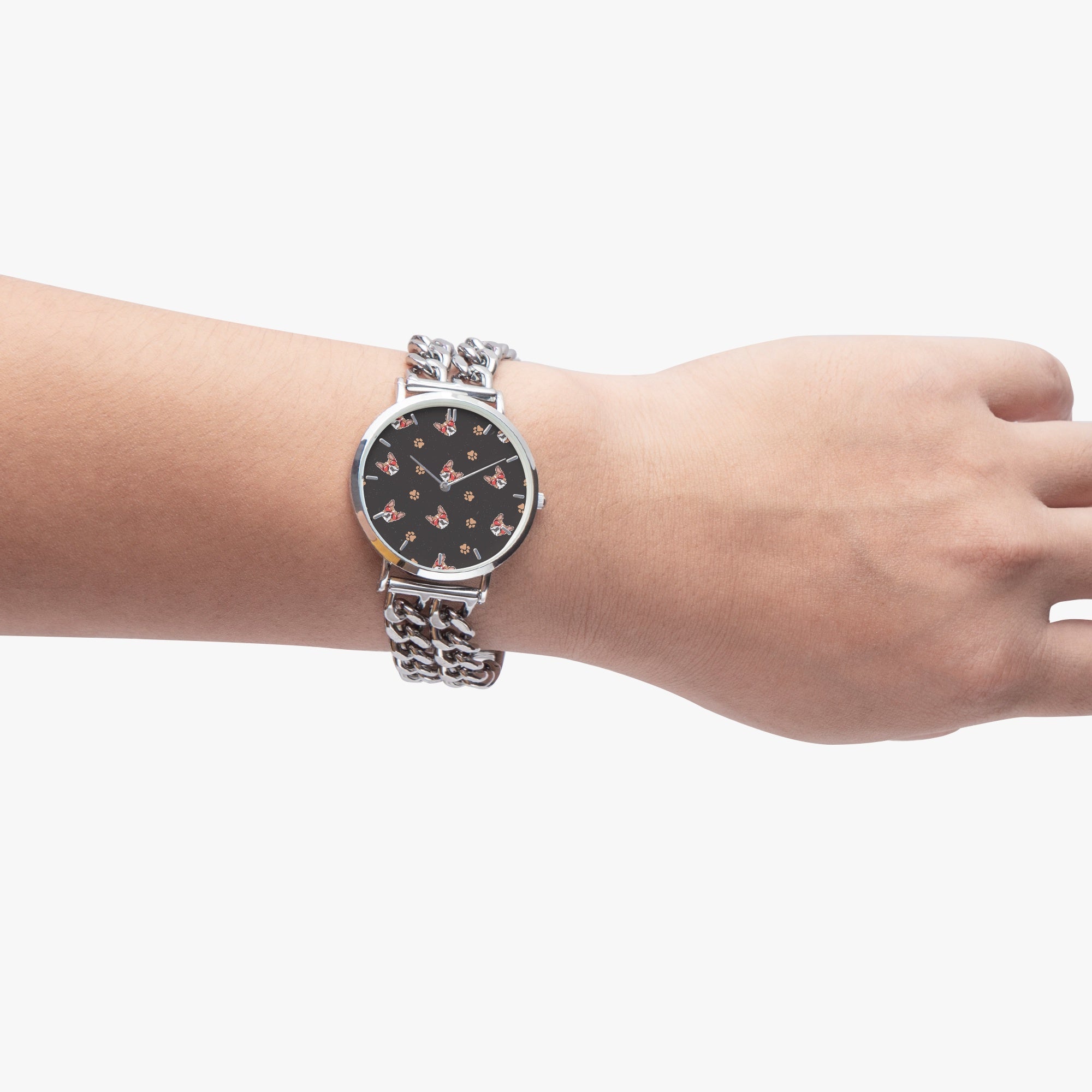 Chic Hollow Strap Watch For Frenchie Lovers Outdoor Use | Comfort Fit