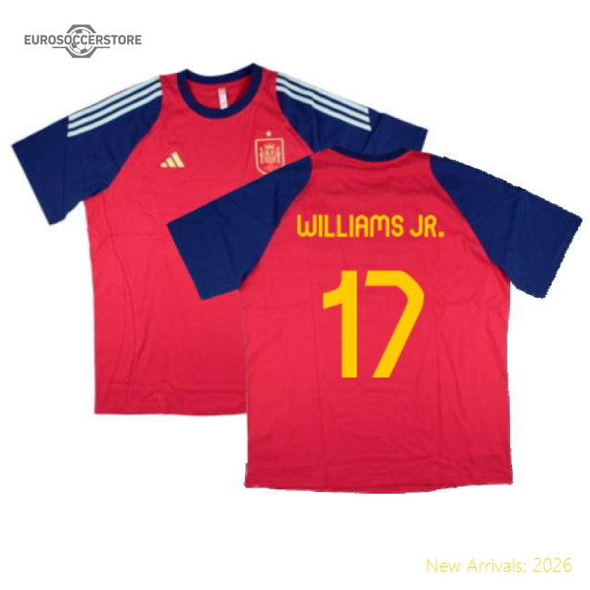 2024-25 Season Spain National Training Tee (red) (williams Jr. 17