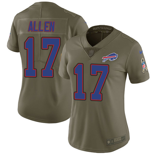 Official NFL s Buffalo Bills #17 Josh Allen Team Color Limited Jersey