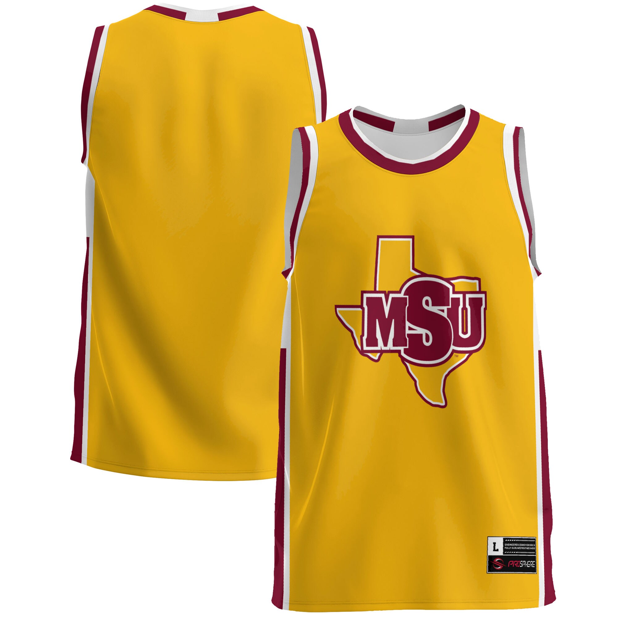 [DDG] Midwestern State Mustangs GameDay Greats Lightweight Basketball Jersey - Maroon