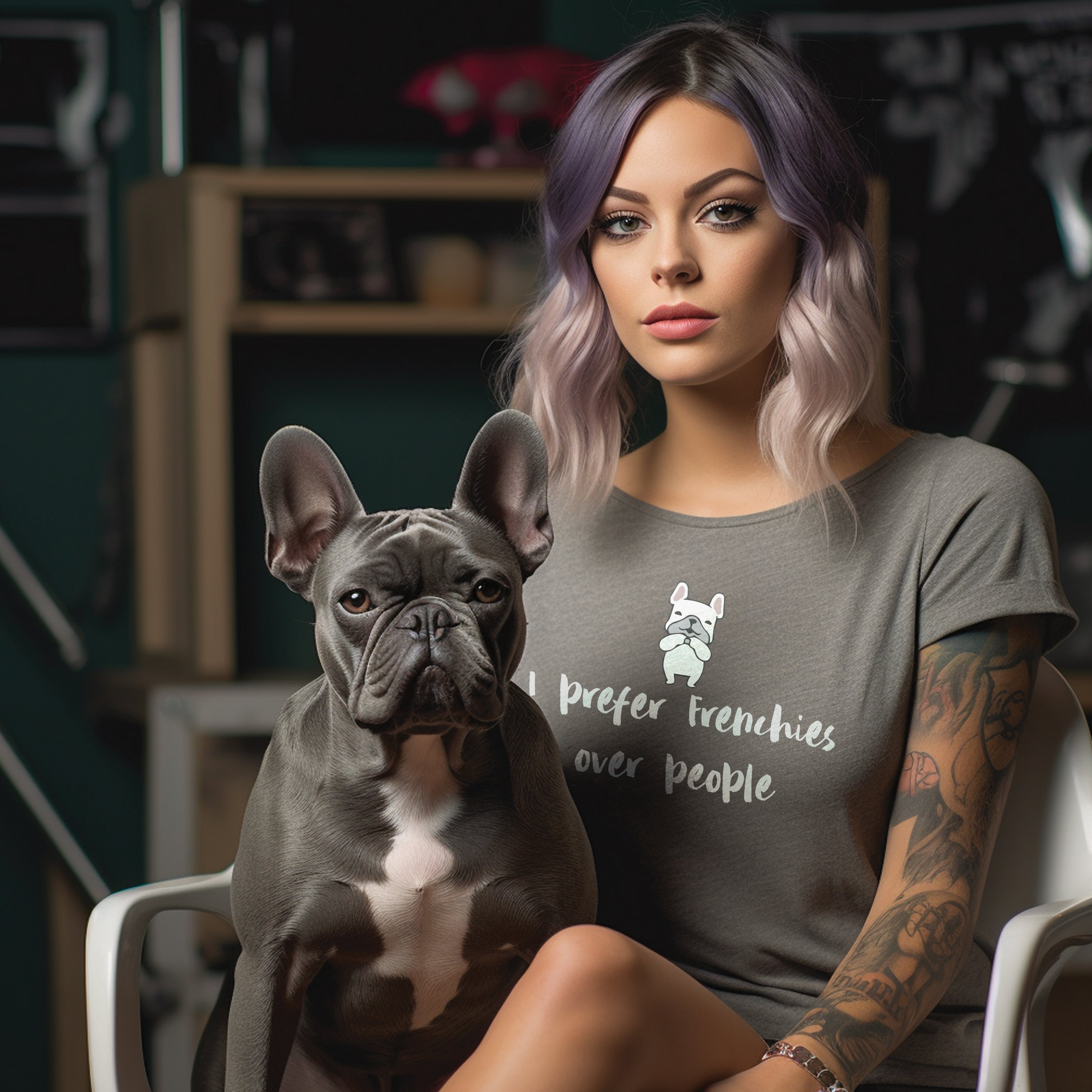 Pet-Lover French Bulldog Fan Passion - Unisex T-shirt for Daily Life