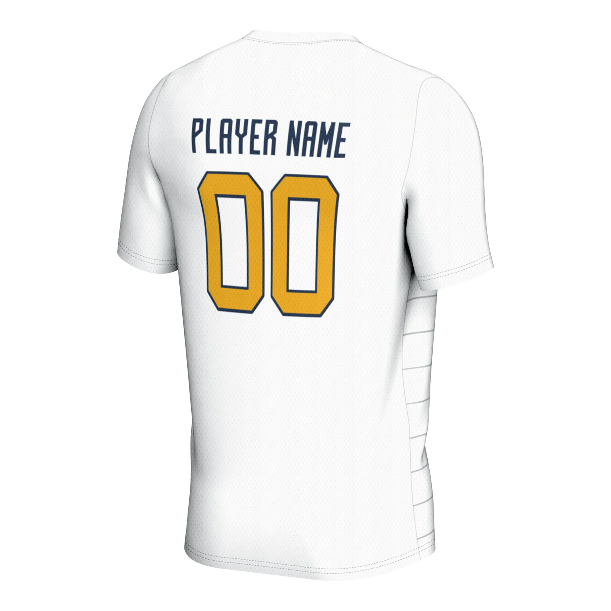 [SJH] West Virginia Mountaineers GameDay Greats Unisex Pick-A-Player NIL Lightweight Soccer Jersey - White