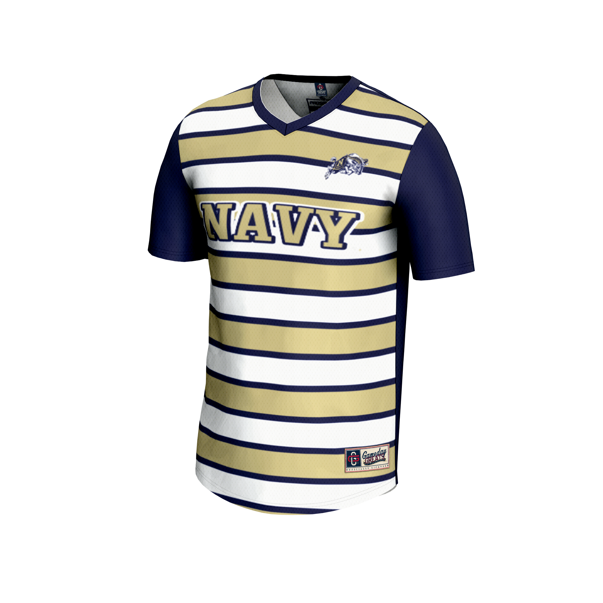[SJH] Navy Midshipmen GameDay Greats Youth Lightweight Soccer Fashion Jersey - Navy