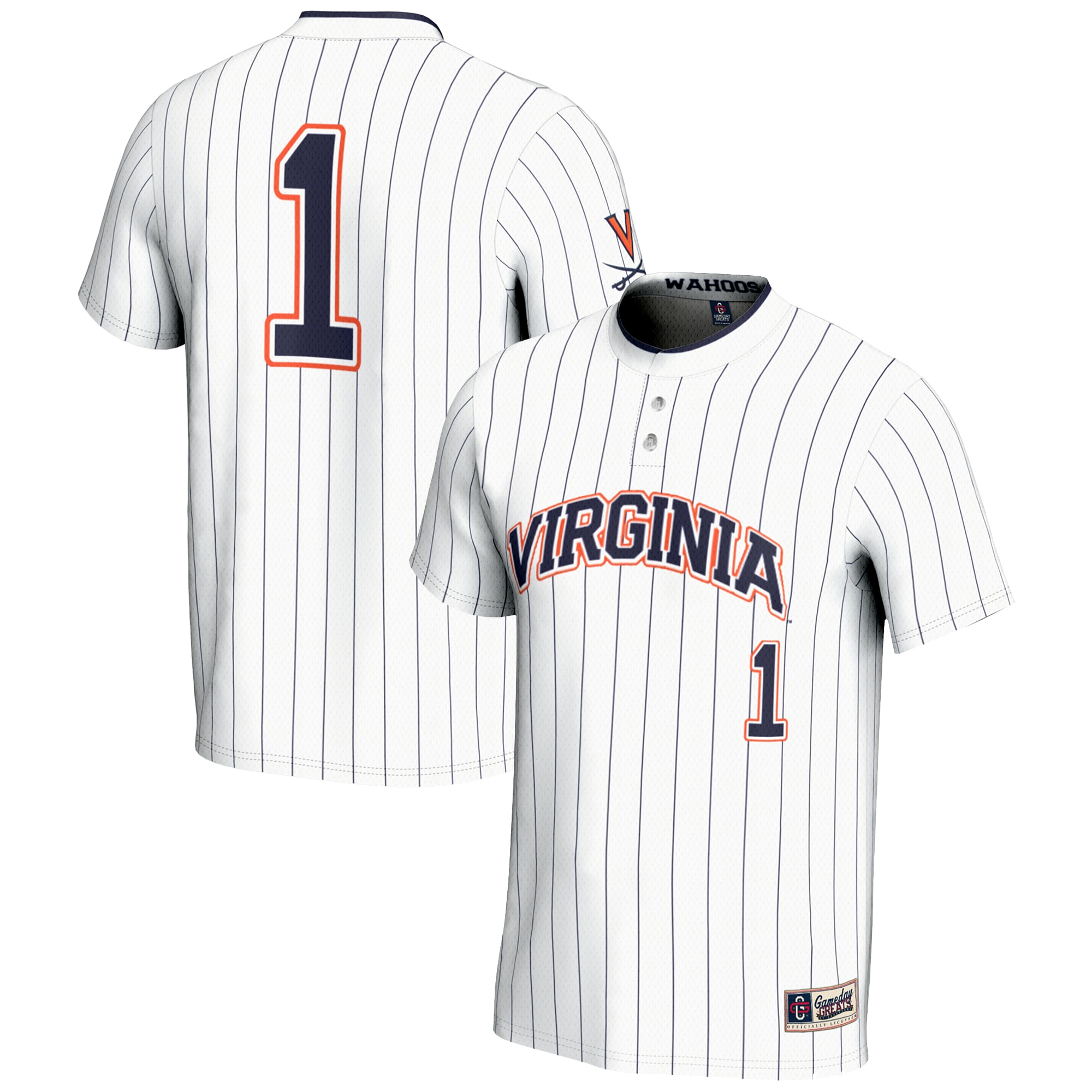 [NJP] Women's Virginia Cavaliers GameDay Greats Lightweight Softball Jersey - White