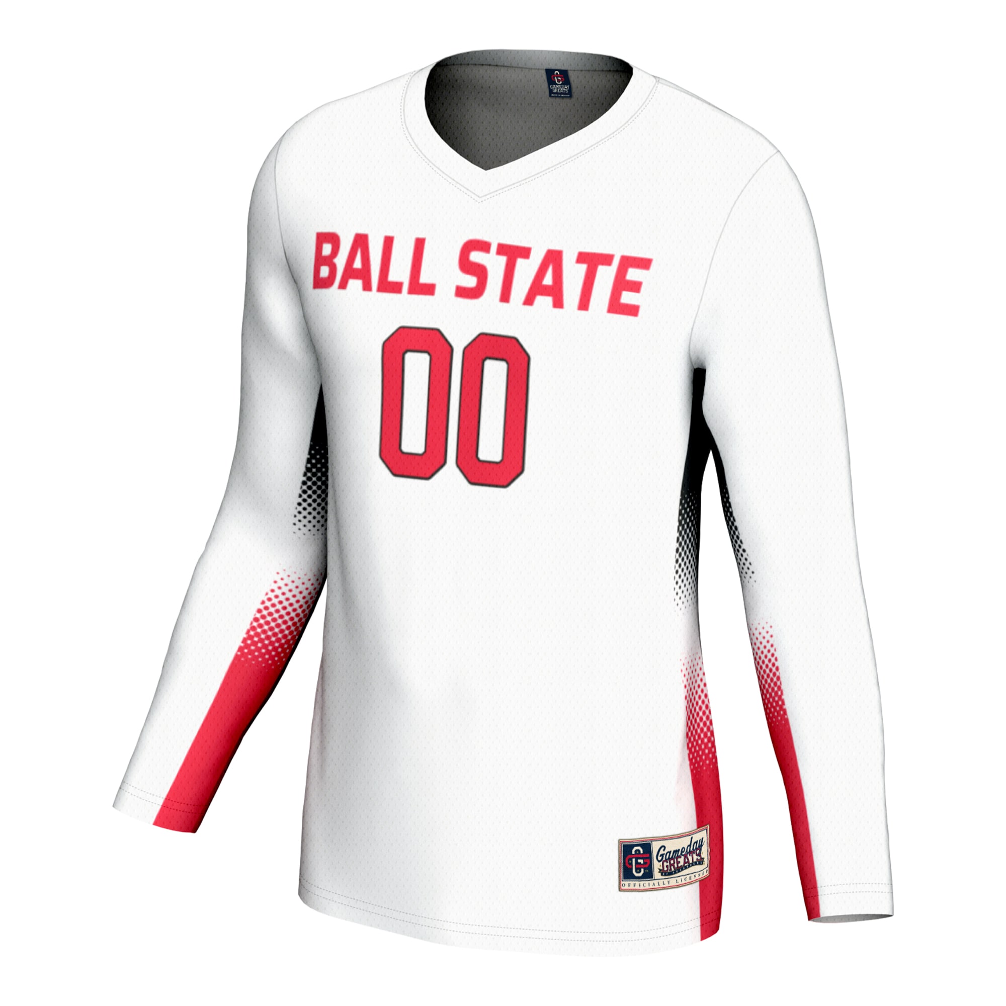 [DDG] Ball State Cardinals GameDay Greats Youth NIL Lightweight Volleyball Jersey - White