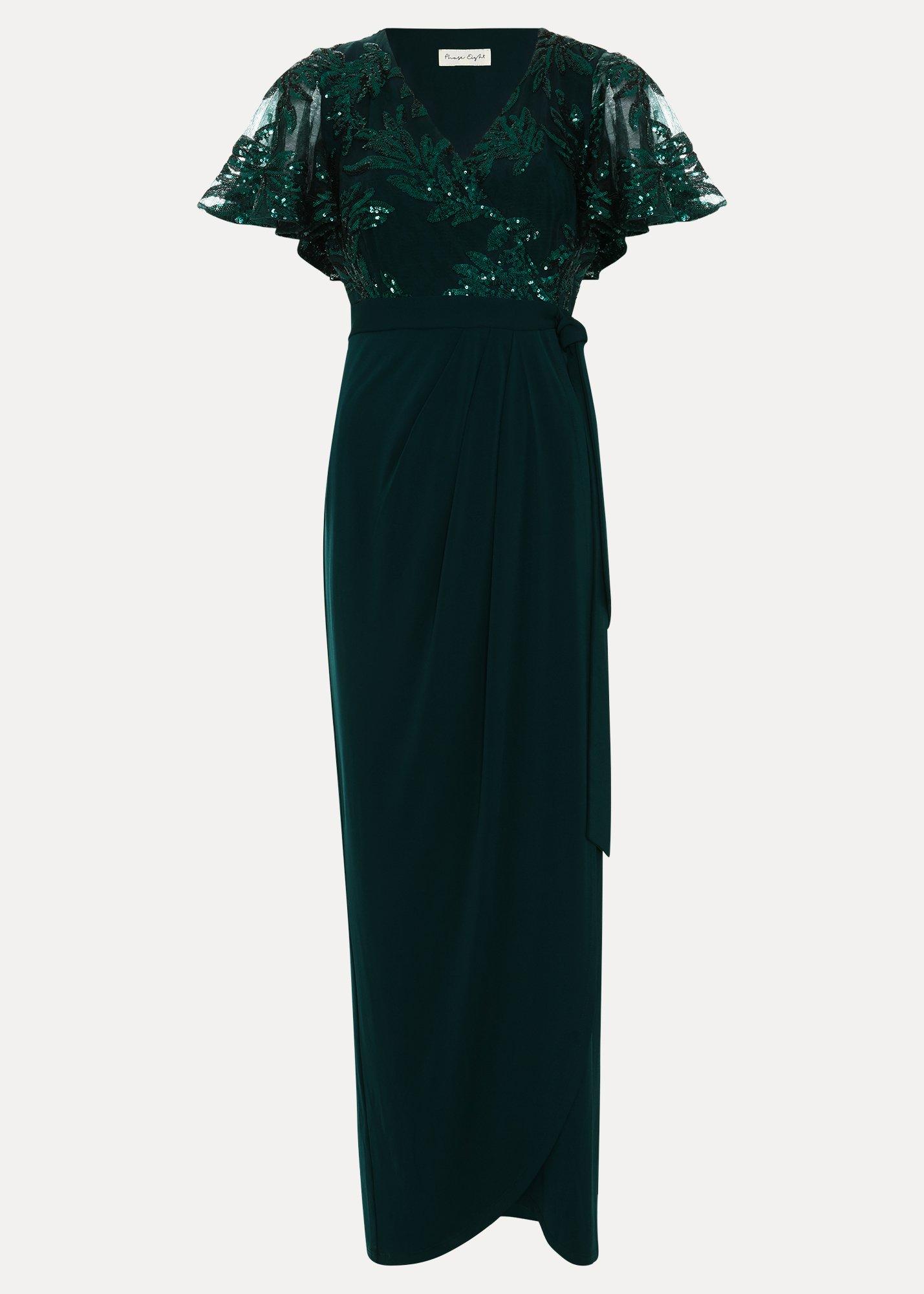Minty Wrap Maxi Dress
