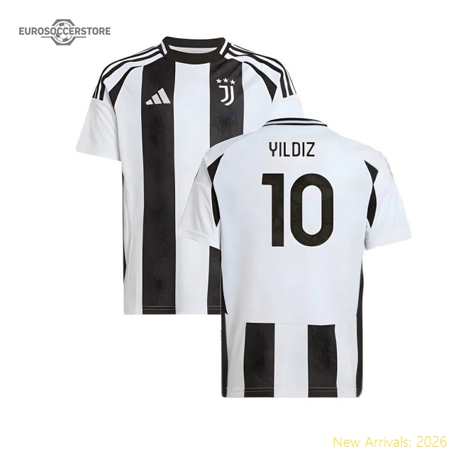 Juventus Children 2024 Home Jersey Shirt Football Fan For Football Match Day Essential