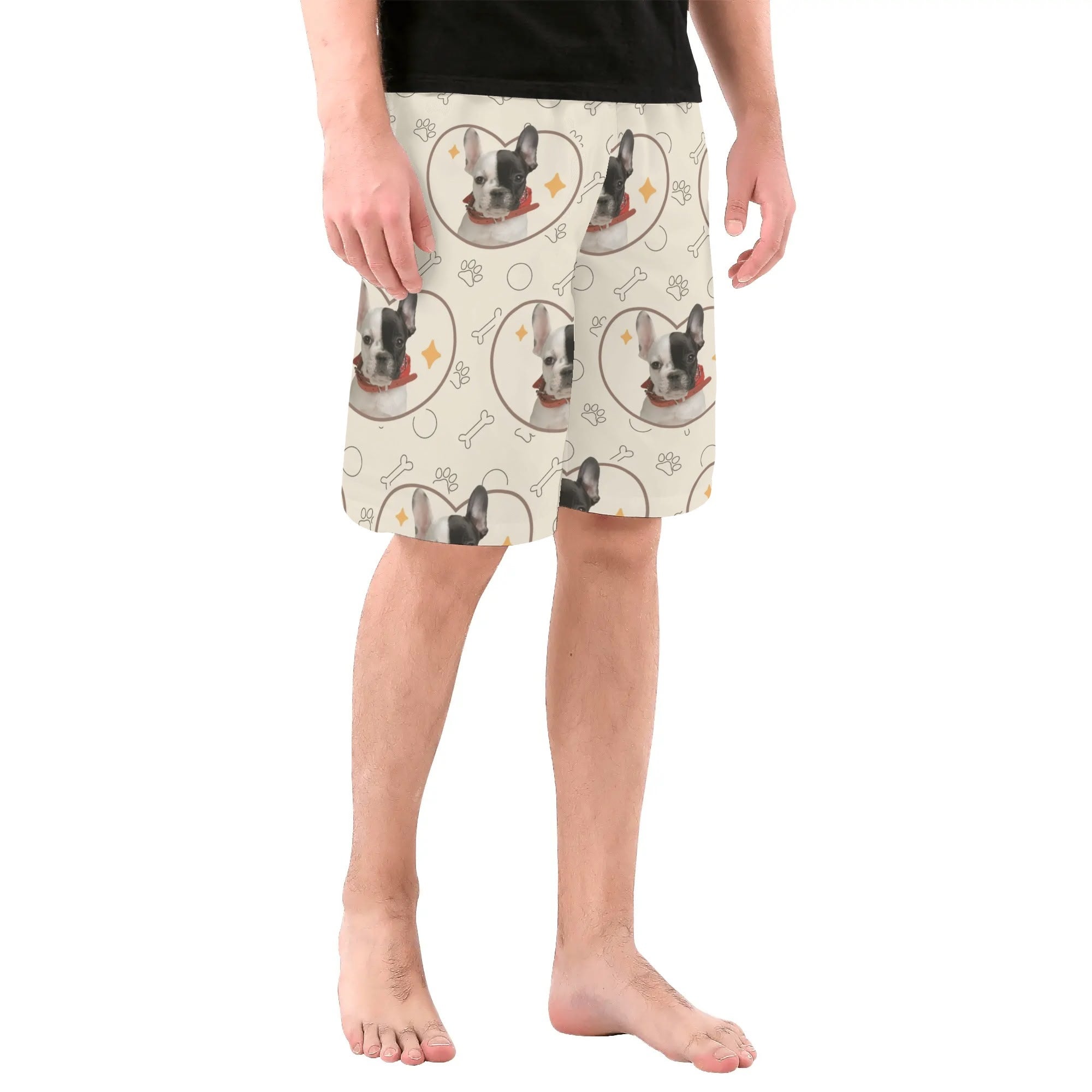 French Bulldog Lover Custom Mens All Over Print Shorts With French