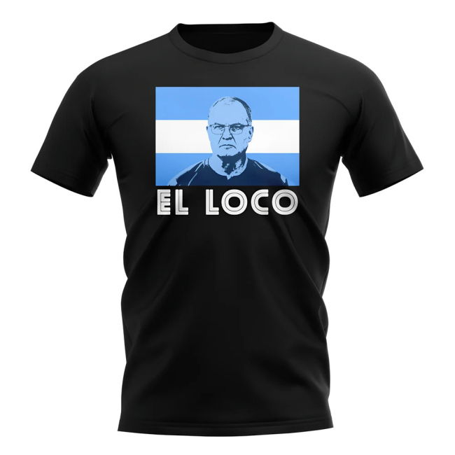 Aero-Dynamic Performance-Driven Marcelo Bielsa El Loco T-Shirt (Black)