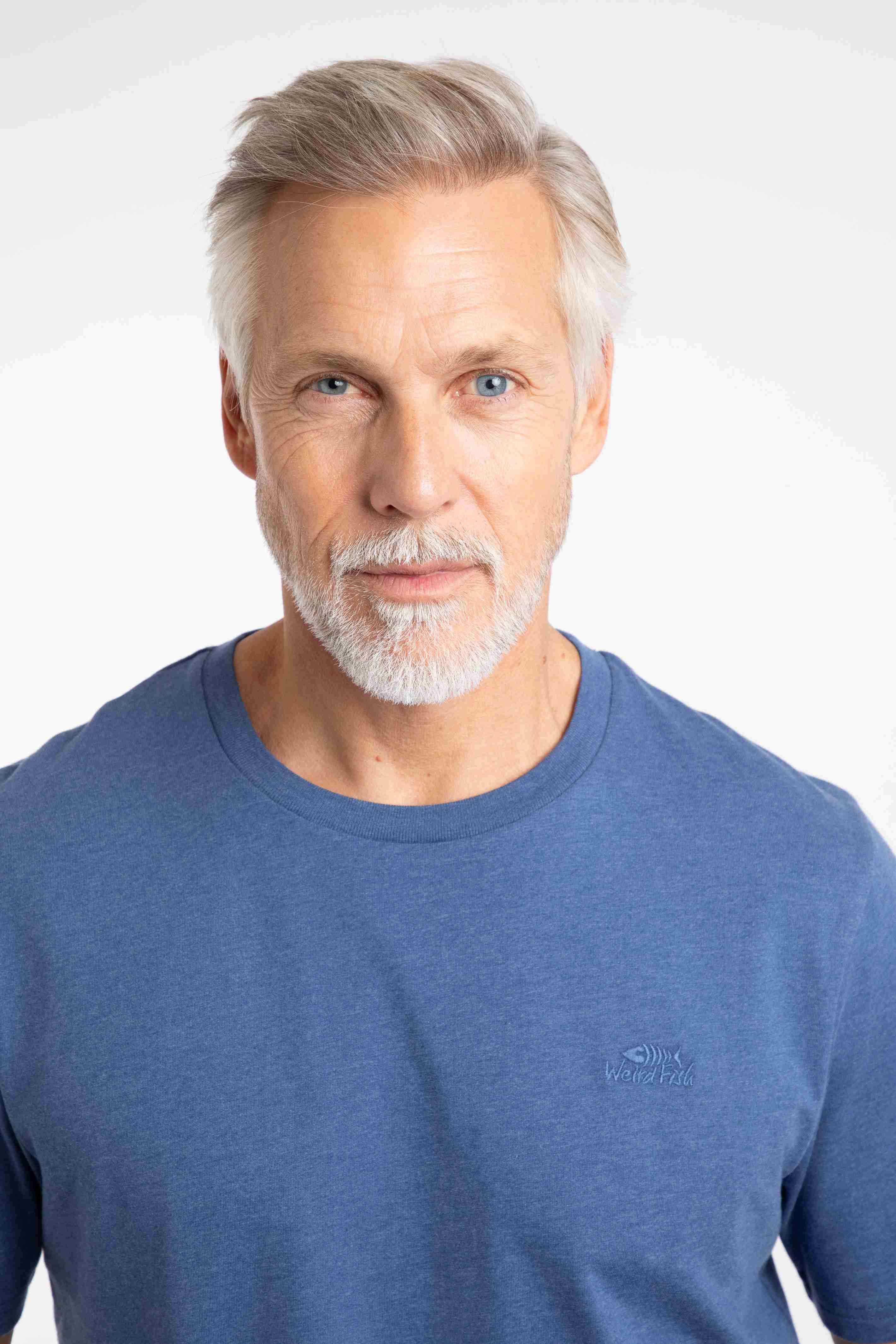 Hooked Branded T-Shirt Faded Blue