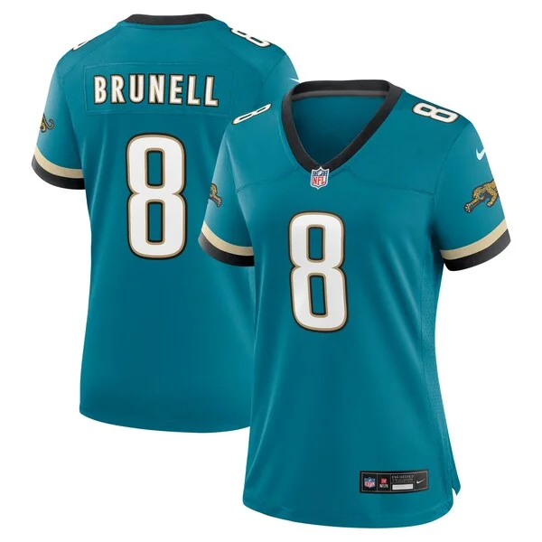None Mark Brunell Game Jersey - Teal | NFL Player Jersey | NFL Footbal
