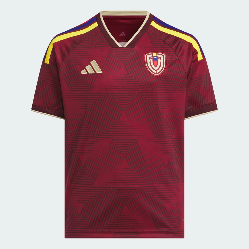 Venezuela 2026 Home Jersey - Youth La Vinotinto Football Shirt | Official Venezuela National Team Kids Kit