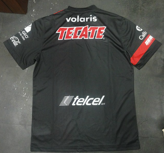 13-14 Club Tijuana Away Black Jersey KitShirtShort - Official Replica