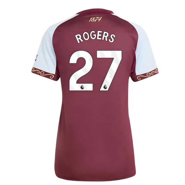 Pro Series Dedicated Football Aston Villa Home Shirt Womens Rogers...